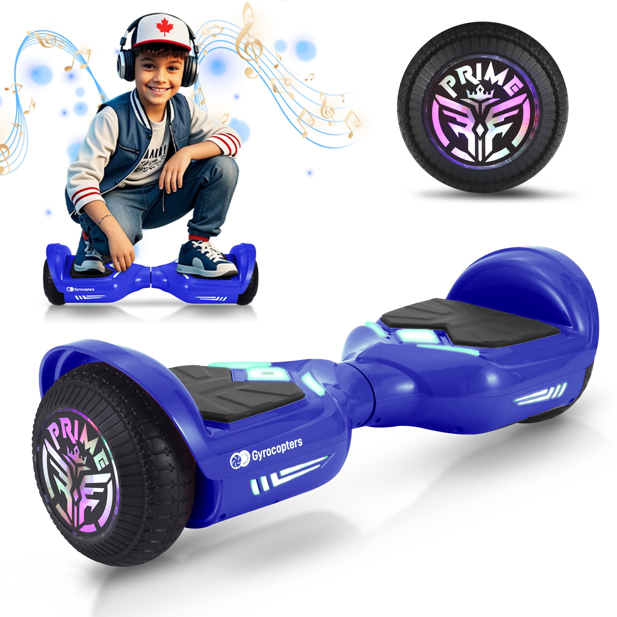 Gyrocopters Prime All New 2025 Hoverboard Speed up to 15km/h