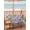 Gray Blue Mist Blue, variant on Outdoor Tablecloth with Umbrella Hole and Zipper, Palm Leaves Rectangle Table Cloth 60x102 Inch Waterproof Tablecloth, Turquoise Tropical Leaf Botanical Retro Spring Picnic Table Cover for Patio