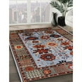 thumbnail image 2 of Ahgly Company Indoor Round Mid-Century Modern Gunmetal Gray Oriental Area Rugs, 3' Round, 2 of 6