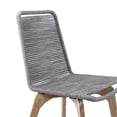 thumbnail image 5 of Afuera Living 19" Modern Wood Outdoor Patio Dining Chair in Gray (Set of 2), 5 of 8