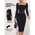 thumbnail image 3 of Black Dress With Waist Cinching And Butt Lifting, 3 of 6