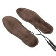 thumbnail image 5 of AOOOWER USB Electric Powered Plush Fur Heating Insoles Winter Keep Warm Foot Shoes, 5 of 17