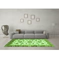 thumbnail image 3 of Ahgly Company Indoor Rectangle Abstract Green Modern Area Rugs, 2' x 5', 3 of 4