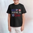 thumbnail image 2 of JUMEYU American Flag Shirt for Kids Toddler Clothes Boys Shirts Short Sleeve Cartoons Printed Tees for Boys T Shirt Spring/Summer Size 13-14 (Black,13-14 Years), 2 of 4
