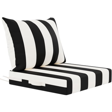 Outdoor Chair Cushion 19x19 Inch – Cream Color Waterproof Patio Furniture Cushions For Garden & Deck