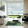 thumbnail image 7 of Ahgly Company Machine Washable Indoor Round Transitional Dark Forest Green Area Rugs, 5' Round, 7 of 7