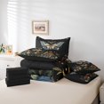 thumbnail image 5 of YST Blue Death Moth Bedding Set, 7-Piece, Gothic Trippy Butterfly, King Size, 5 of 5