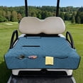 thumbnail image 2 of Psesaysky Golf Cart Seat Covers Universal Golf Cart Seat Towel Blanket with 4 Pockets and Extra Handle, Soft and Washable, Fit for EZGO, Yamaha, Club Car Front Seats, Haze Blue, 2 of 8