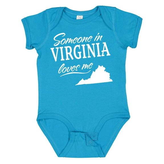 Inktastic Someone in Virginia Loves Me Boys or Girls Baby Bodysuit