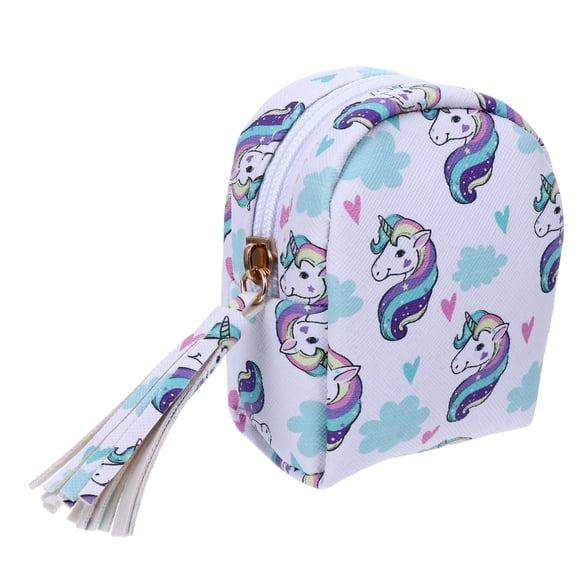 OUNONA Cartoon Coin Purse for Kids Girls Baggies Headphones White