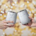 thumbnail image 2 of Floral 12oz Stainless Steel Insulated Wine Tumbler with Lid and Straw – Double Wall Vacuum Mug for Hot & Cold Drinks, 304 Steel Interior, Sweat-Free Design,Thanksgiving,Christmas, Spring,Flower, 2 of 5