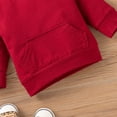 thumbnail image 6 of StylesILove Infant Baby Boys Girls Solid Long Sleeve Pullover Hoodie and Tie-dye Pants 2pcs Fall Winter Toddler Sweatsuit Outfit (Red, 24 Months), 6 of 8