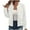 White, variant on jobturf Womens Bomber Jacket Fall Spring Fashion Short Coats Holiday Long Sleeve Going Out Tops Lightweight Full Zip up Casual Outerwear