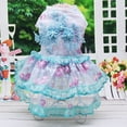 thumbnail image 6 of Cheers.US Pet Dog Tutu Dress Skirt Cloth, Lace Embroidery Birthday Dress for Summer Pet Dog Cat Puppy Princess Lace Skirt Apparel Outfit for Girl, 6 of 7