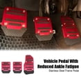 thumbnail image 2 of Cubiertas de pedales antideslizantes para coche, juego de almohadillas de pedal de aleación de aluminio para automóvil, accesorios de repuesto universales para pedal de embrague y freno de gas., 2 of 8