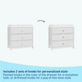 thumbnail image 6 of Graco Teddi 3 Drawer Dresser with Infant Changing Topper, White, 6 of 17