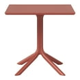 thumbnail image 2 of WestinTrends Playa 31.5" Square Outdoor Plastic Resin Patio Dining Table for 4, Red, 2 of 13