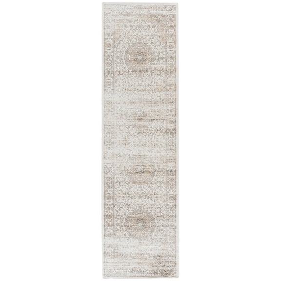 SAFAVIEH Atlas Coreen Oriental Runner Rug, Ivory/Beige, 2'2" x 8'
