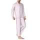 thumbnail image 2 of Balery Pink Paw Pijama para Hombre de Dos Piezas con Manga Larga, Conjunto de Dormir y Descanso Suave con Bolsillos-X-Large, 2 of 7