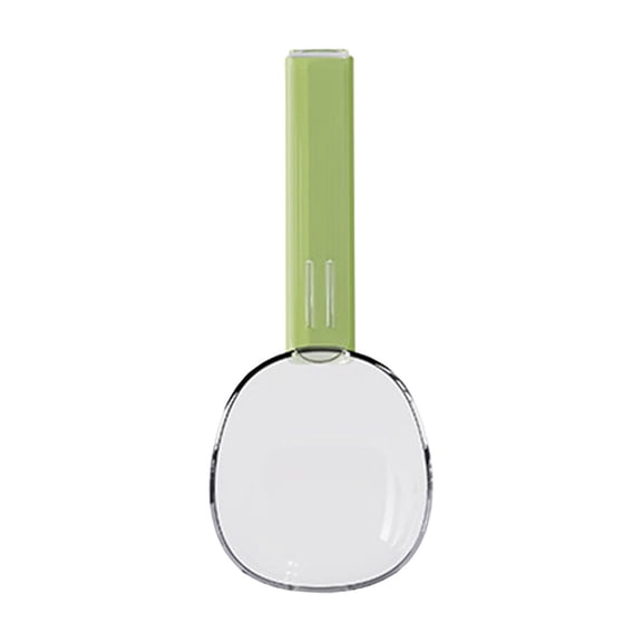 Kitchen Food Scale Spoon Plastic Measuring Spoon for Rice Flour Grains Snacks with Built-in Scale and Sealing Clip 7.76 in