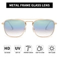 thumbnail image 2 of Gafas de sol JIM HALO Retro Square con lente de aviador, 2 of 3