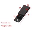thumbnail image 2 of 20 piezas Clip para funda de acero recubierto de polvo negro, clip para cinturón, clip para cinturón, 2 of 4