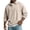 Khaki, variant on Long Sleeve Shirt for Men Ribbed Texture Midweight Waffle Knit Collared Top Versatile Relaxed Fit Plus Size Everyday Wear XL Size White