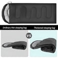 thumbnail image 6 of XIBUFE 2026 New Cold Weather Sleeping Bag for Adults, 5°F-32°F, Lightweight, Waterproof with Heat Retention, Stuff Sack & Snag-Free Zipper | for Camping, Sleepovers, Guests (Black), 6 of 6