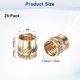 thumbnail image 3 of Uxcell 25-Pack Insertos roscados - Tuercas de inserción de latón M8 x 10 mm 10 mm OD, 3 of 6