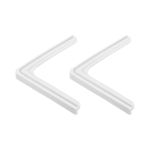 Unique Bargains Window Corner Guards Edge Protectors, 2Pack Mini Lace Style 70mmX9mm for Window Corners Desks Cabinets Silver