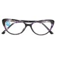 thumbnail image 1 of Progressive Multifocal Glasses Anti Blue Ray Progressive Multifocal Glasses for Reading Gaming TV Phones +100 Black Purple Frame, 1 of 4