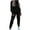 Black, variant on Scyoekwg Womens Sweatsuits 2 Piece Set Fall Outfits Long Sleeve Sweatshirt Jogger Sweatpant Casual Two Piece Set Matching Outfits Fashion Outfits Sets (Black,XL)