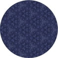thumbnail image 1 of Ahgly Company Indoor Round Patterned Night Blue Area Rugs, 5' Round, 1 of 6