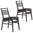 thumbnail image 1 of Patiojoy Set of 2 Dining Side Chairs Wood, PU, Sponge, 1 of 10