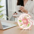 thumbnail image 1 of Vaidha LED Cozy Light Small Fan Silent Desktop Desktop Five-speed Built-in Fresh Photo Fan, 1 of 7