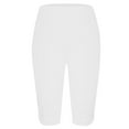 thumbnail image 5 of RYRJJ Capri Leggings for Women High Waist Hollow Out Cropped Yoga Pants Summer Casual Lightweight Stretch Soft Workout Lounge Capris(White,M), 5 of 5