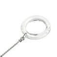 thumbnail image 3 of Uxcell 20 inch Nickel Finish Fan Light Lighting Accessories Pull Chain 50mm Clear Crystal Circle Pendant 2Pcs, 3 of 6