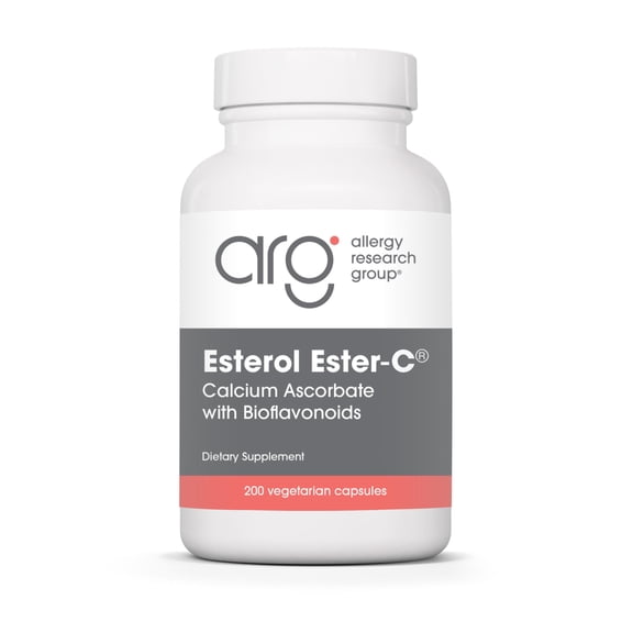 ARG Esterol Ester C - Delivers 1.35 g Vitamin C - Buffered Vitamin C with Bioflavonoids & Quercetin - Immune & Antioxidant Support - 200 Servings - 200 Capsules