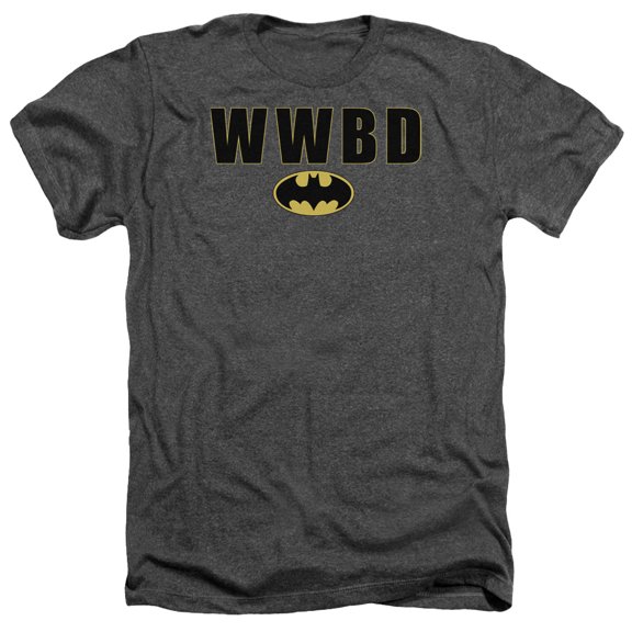 Batman - Wwbd Logo - Heather Short Sleeve Shirt - X-Large
