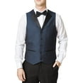 thumbnail image 5 of Adam Baker Men's Lot: 65645 3-Piece Slim Fit Tuxedo Set - Teal - 34S, 5 of 6