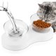 thumbnail image 1 of Cuenco para gatos con soporte extraíble, cuenco de comida antideslizante inclinado ajustable de 0 a 20° para gatos y perros pequeños, 1 of 4