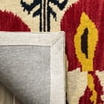 thumbnail image 4 of Safavieh Ikat Betty Southwestern Wool Area Rug, Cream/Green, 5' x 8', 4 of 8
