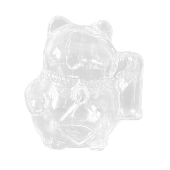 Hucha de Cristal Transparente con Figura de Gato, Contenedor para Ahorrar Monedas, Escultura Decorativa, Adecuada para Habitaciones Infantiles, Oficin