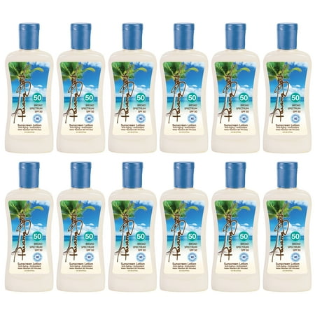 Panama Jack Sunscreen Suntan Lotion - SPF 50, Broad Spectrum UVA/UVB Protection, PABA, Paraben, Gluten & Cruelty Free, 6 FL OZ (Pack of 12)