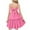 Peach Blossom, variant on AUNVITO Girls Summer Tie Back Sundress with Spaghetti Straps, Tiered Ruffle Hem & Back Cutout Bow - Casual Beach Dress for Kids Toddler, Vacation Photoshoot
