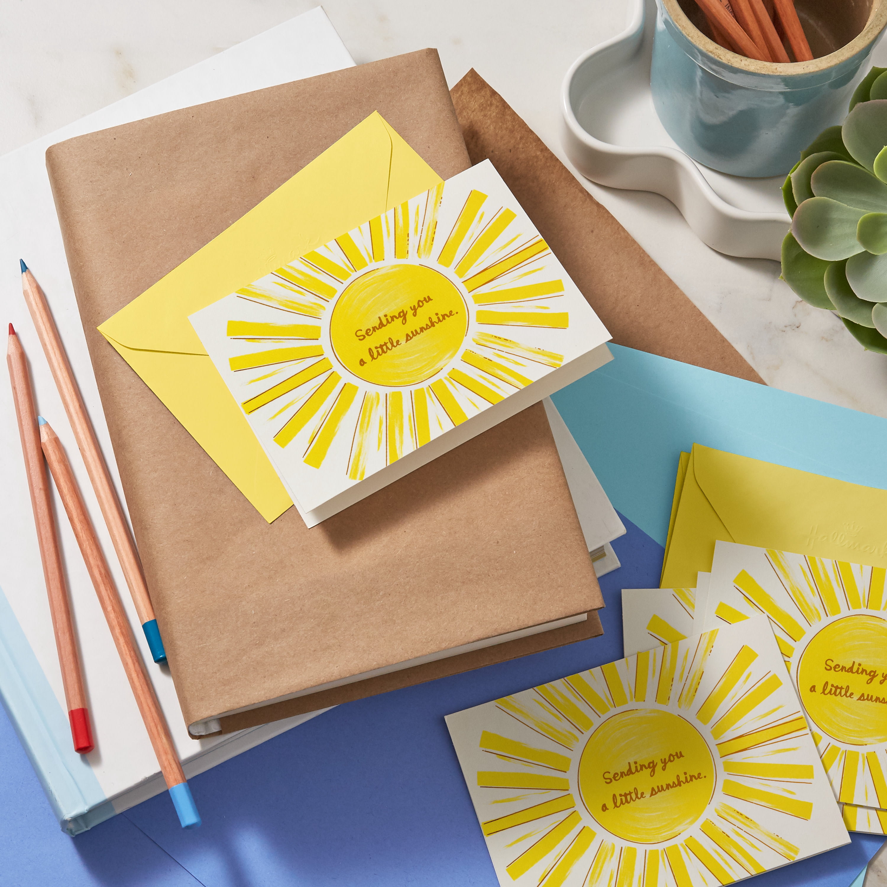 Hallmark Blank Notes (A Little Sunshine), 10 Count