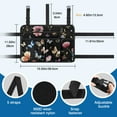 thumbnail image 2 of MoKo Walker Bag, Walker Basket Organizers for Rolling Folding Walker Accessories, Black & Butterfly, 2 of 7