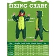 thumbnail image 6 of Dinosaur Onesie Pajama Kids Unisex Animal Costumes Polyester One-Piece Sleepwear for Boys and Girls 10-12Years, 6 of 6