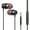 Black, variant on ruhuadgb 3.5mm Wired In-Ear Earphone Heavy Bass Stereo Volume Control Headphone with Mic