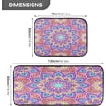 thumbnail image 3 of GZHJMY Vintage Flower Mandalas-c Kitchen Rug,Set of 2 Decoration Non Skid Washable Soft Super Absorbent Anti Kitchen Floor Mats for Kitchen Office Laundry Room Bathroom (19"x27"+19"x47"), 3 of 7